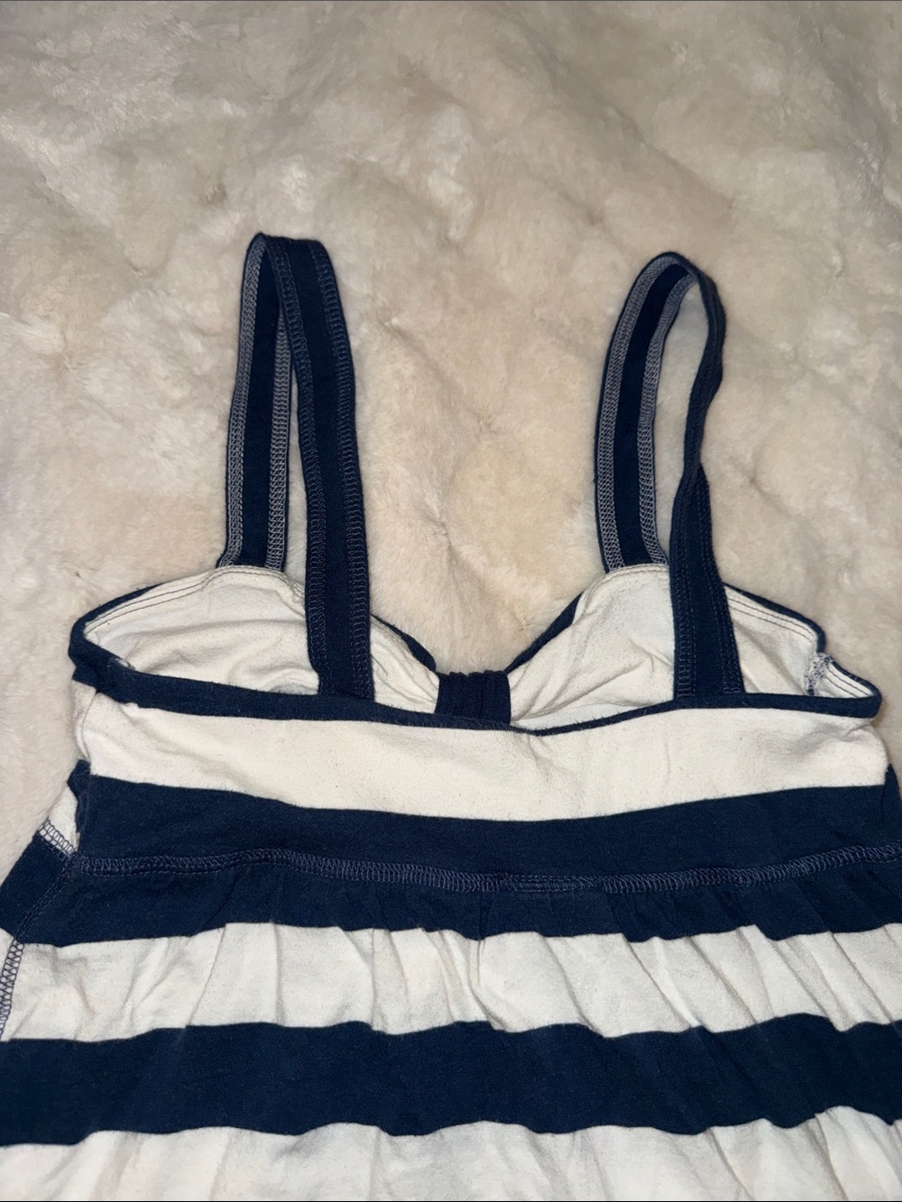 PINK Victoria's Secret Navy and White Striped Mini Dress - Picture 7 of 7